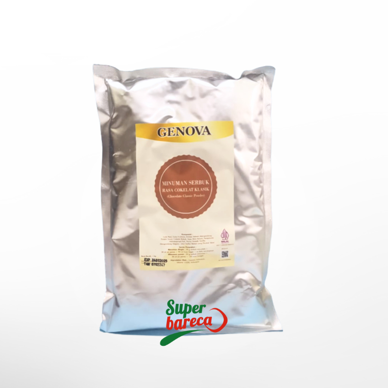 

Genova Powder Chocolate Classic 1 Kg - Bubuk Minuman Cokelat Klasik Premium