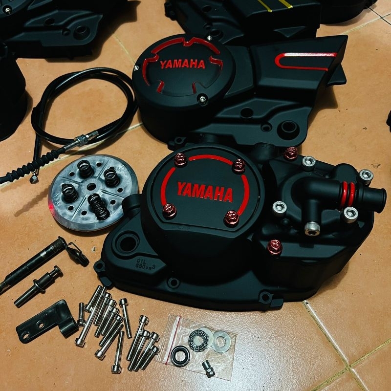 BAK KOPLING KANAN RX KING KAWINAN BAK NINJA COPOTAN MOTOR KOMPLIT TINGGAL PASANG WARNA HITAM DOFF LI
