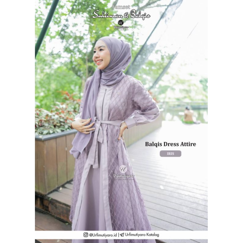 Pashmina Balqis  Babydoll Warna Irish Ungu by. Urfimutiyaro