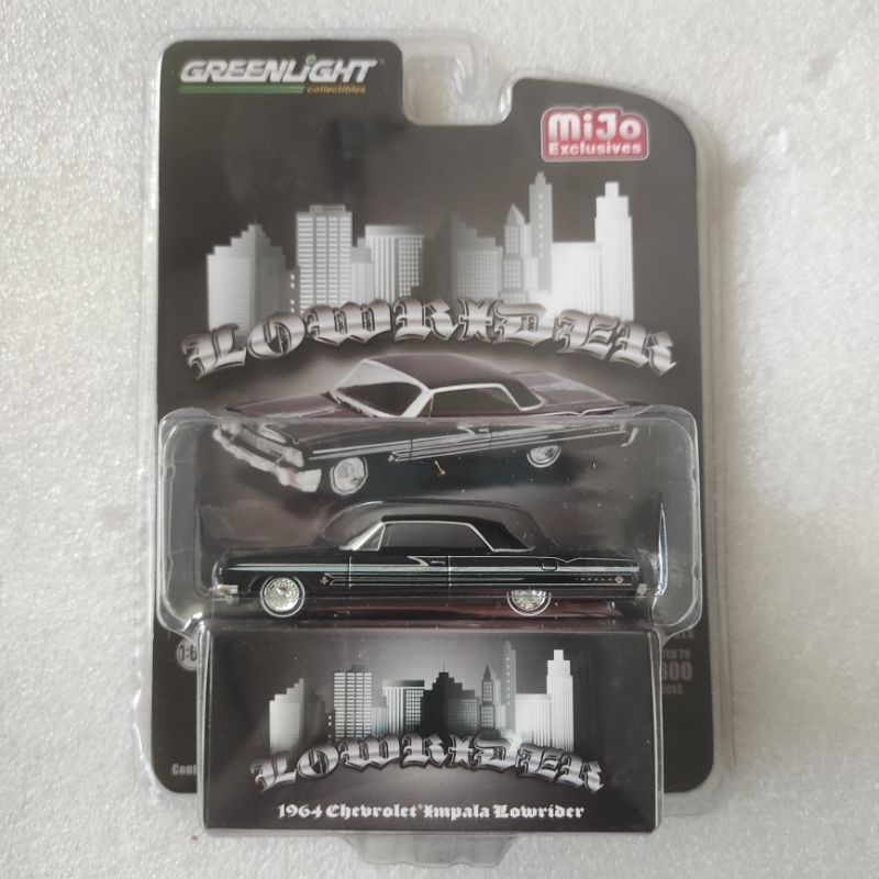 GREENLIGHT LOWRIDER - 1964 CHEVROLET IMPALA LOWRIDER BLACK