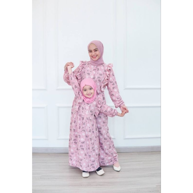 Gamis Daliya Couple Mom & kids original Almahyra kids