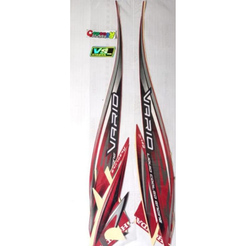 striping stiker vario 2012 Merah