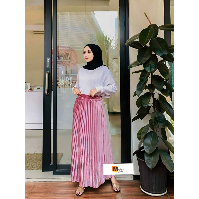 Rok plisket/ rok plisket premium/ rok plisket bludru premium/rok plisket bludru premium import/rok b