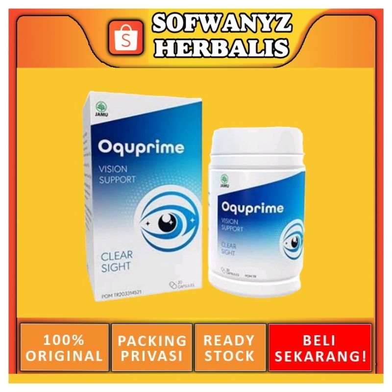Oquprime Asli Original Obat Mata Plus Minus - Mengatasi Katarak Ampuh Bpom