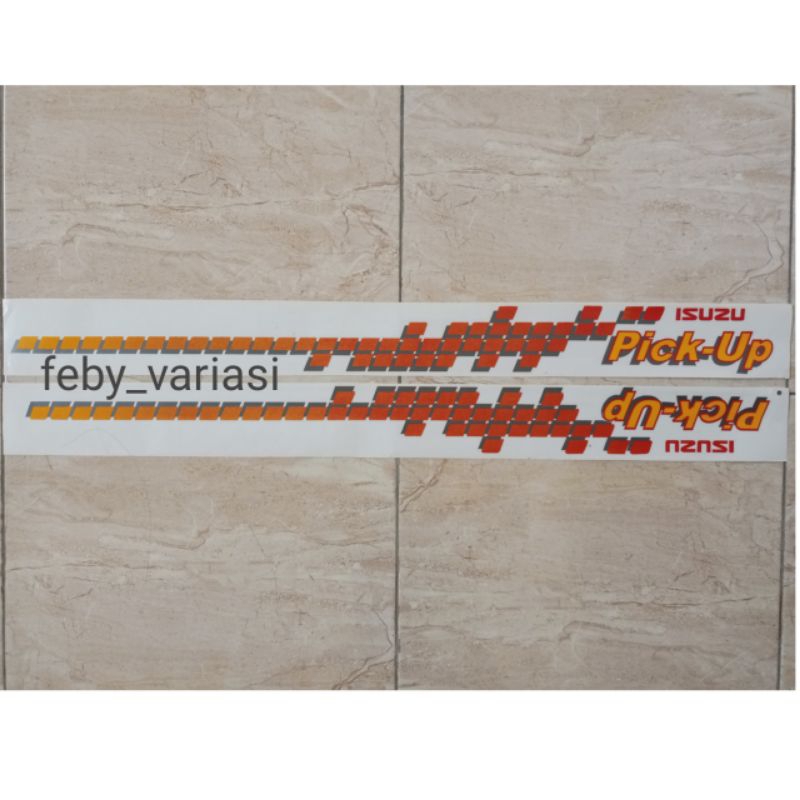 Stiker isuzu panther pick up / stiker mobil pick up panther / stiker panther pick up