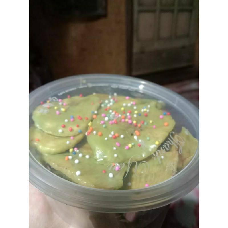 

keripik pisang- green tea