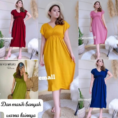 Daster Manohara Jumbo Polos panjang bali