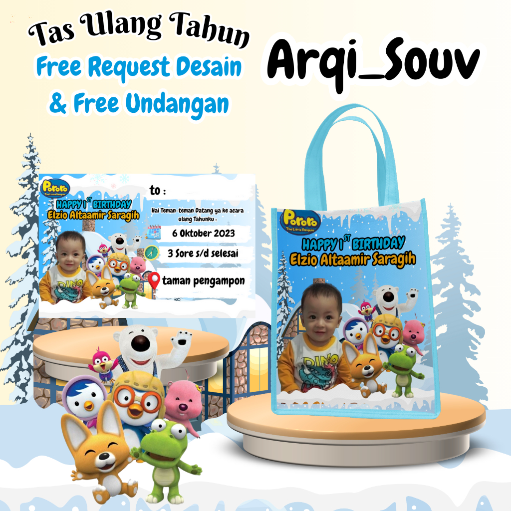 

100 Pcs Tas Snack Ulang Tahun Free Undangan Anak Cowok Perempuan Bisa Custom Goodiebag Murah Muat Kfc
