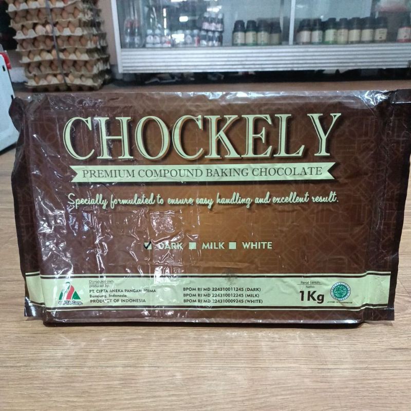 

Chockely Premium Dark Compound Baking Chocolate 1KG
