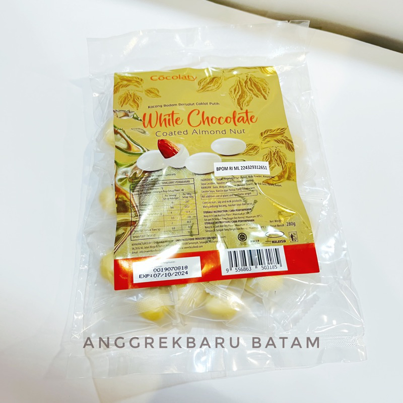 

Cocolaty Almond Chocolate Bag 280gram