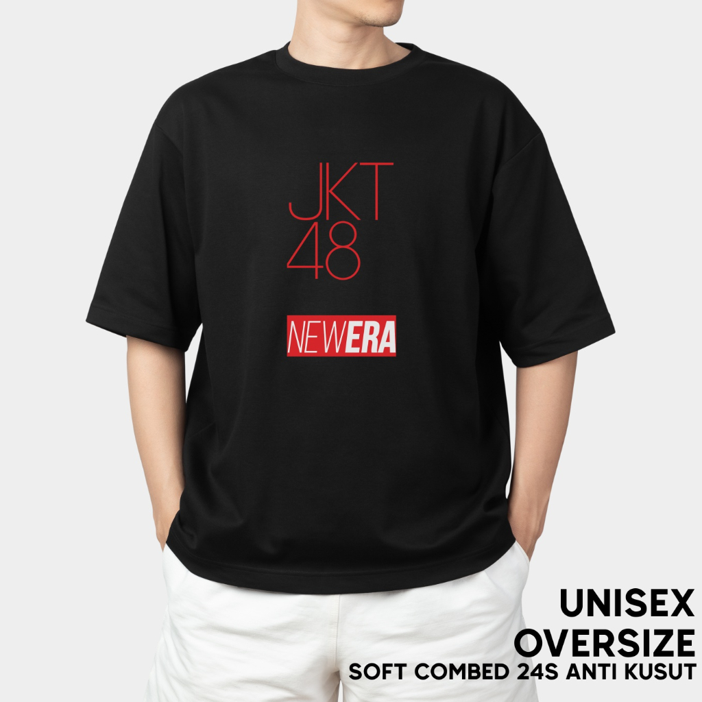 Kaos Oversize JKT48 NEW ERA BIG LOGO Combed 24s Premium