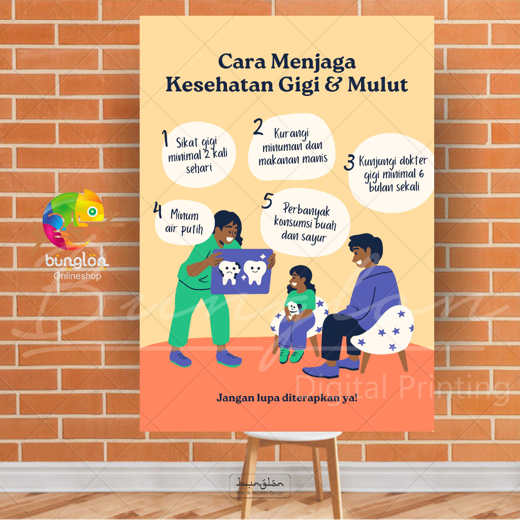 

Poster Edukasi Cara Menjaga Kesehatan Gigi & Mulut