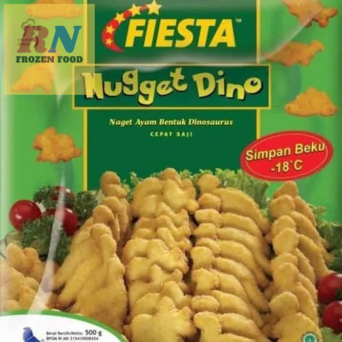 

Fiesta Nugget Dino 500gr II Nugget dino II Naget Dino II Naget Ayam Bentuk Dino