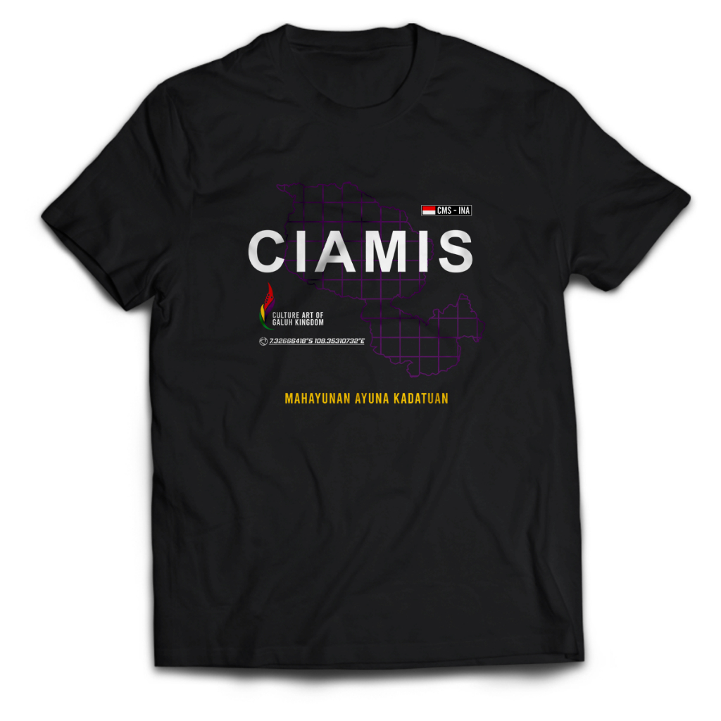 Kaos Pria Kota CIAMIS GALUH Dewasa Baju Atasan Unisex PakeKaos