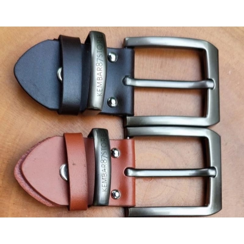 Kepala Gesper / Ikat Pinggang pria / Sabuk kopri / men belt / Gesper kulit 4cm murah kuningan