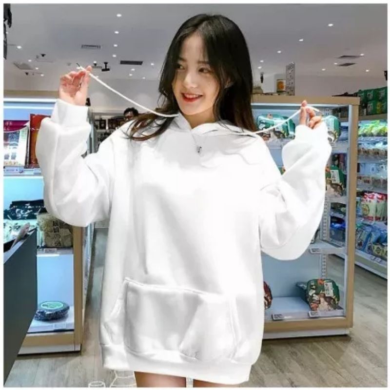 Natural Hoodie polos / Hoodie pria wanita polos / Bahan tebal / cocok untuk couple