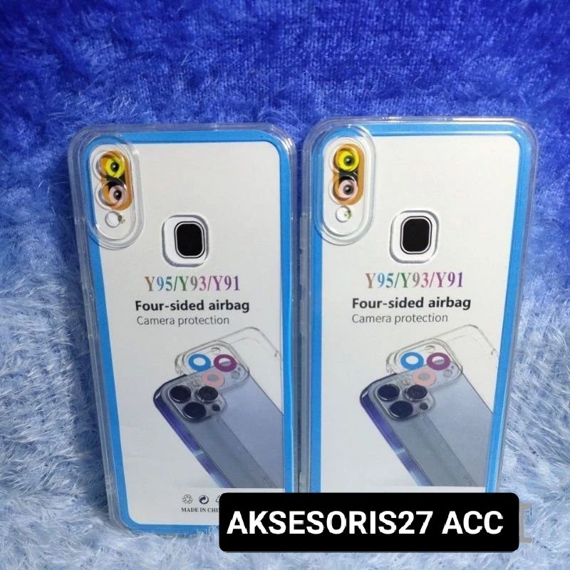Softcase Silikon Transparan VIVO -Y91/ Y95 Casing bening Clear transparan