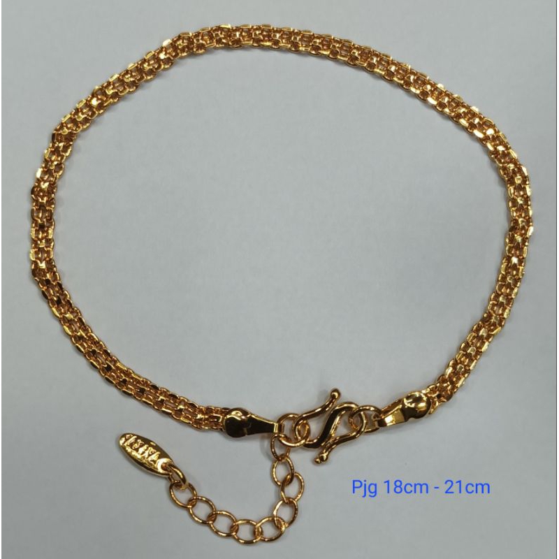 Gelang lapis emas 22k