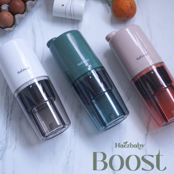 Haezbaby Boost Cold Pressed Portable Power Slow Juicer Original Garansi Resmi