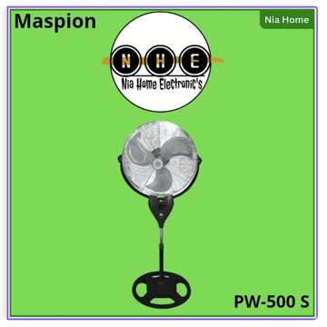 Maspion PW-500 S Kipas Industrial Fan 20 Inch Stand Power Fan 20in PW500S