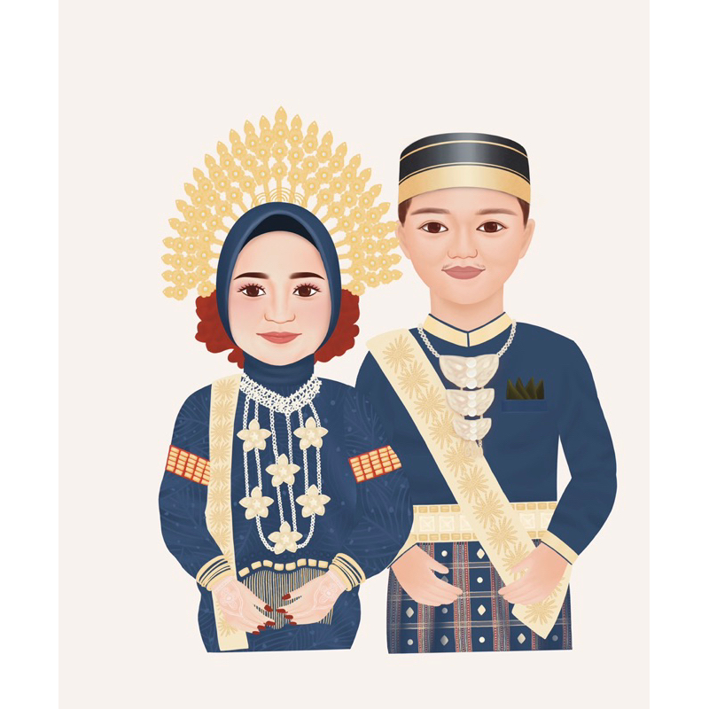 custom ilustrasi wajah | vektor wajah semi realist