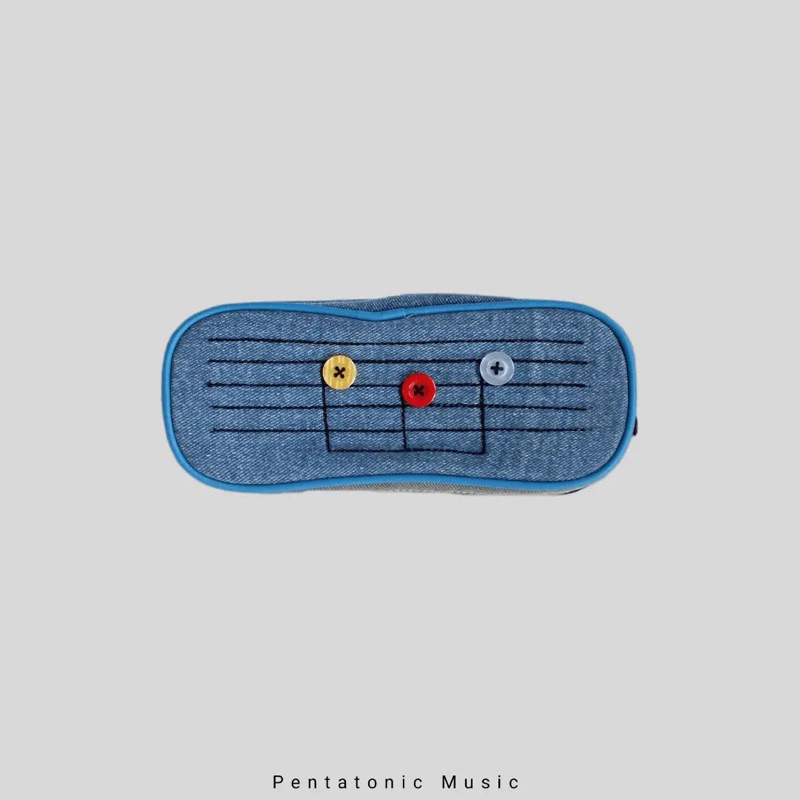 

Tempat Alat Tulis Musik / Kotak Pensil jeans denim Unik / Kado Lucu / Pernak Pernik musik
