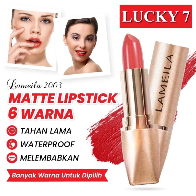 LIPSTIK LAMEILA WATERPROOF ANTI AIR LIPSTIK PELEMBAB BIBIR lipstik lameila terbaru viral lipstik vir