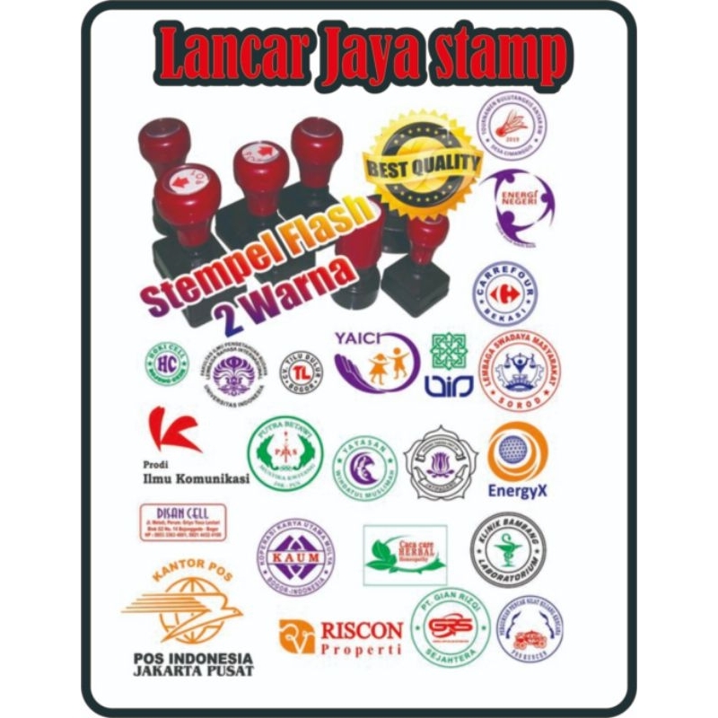 

stempel flash 2 warna kilat
