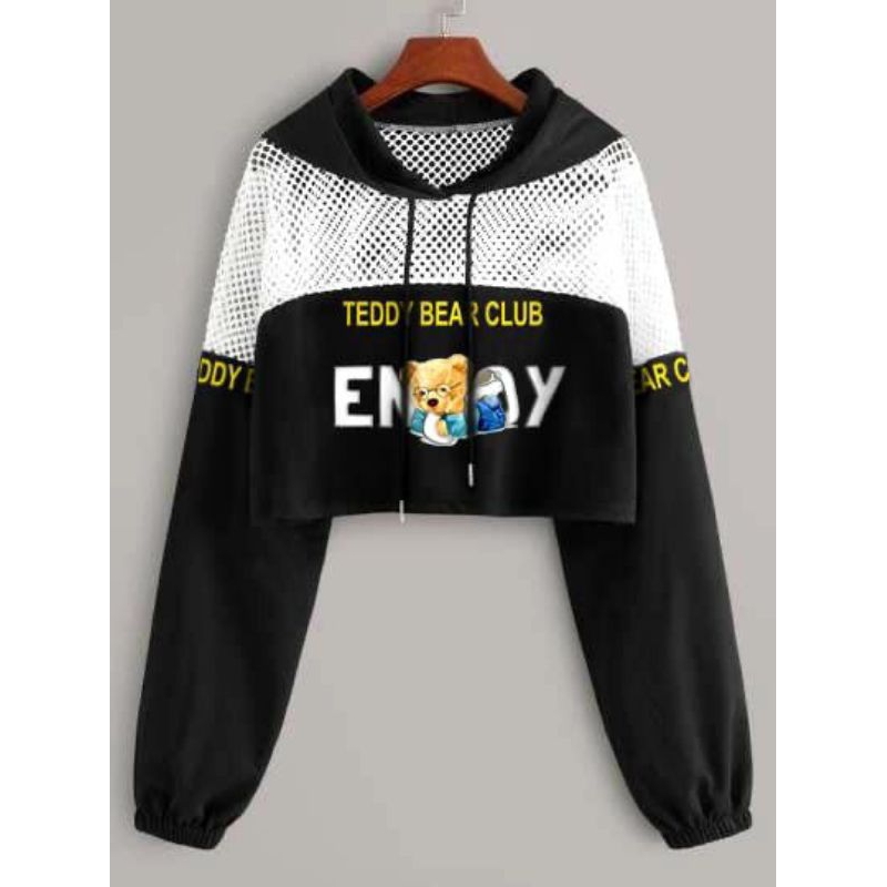 IK Teddy Bear Hoodie Jaring / hoodie teddy / sweater jala