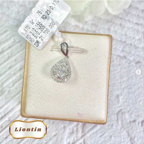 Elco Jewellery - Liontin Berlian Eropa F Vvs | LBRT-00065SH Berkualitas dan Bergaransi