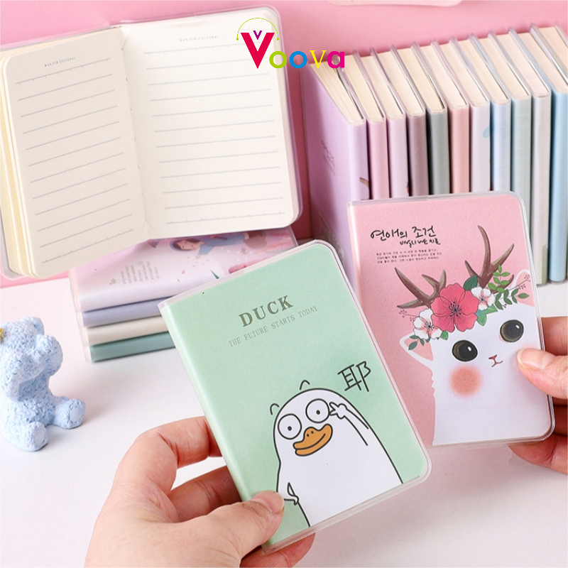 

VOOVA Notebook Lengan Karet Tebal/Notebook Portabel Lucu/Buku Kata Portabel Saku/Alat Tulis Siswa