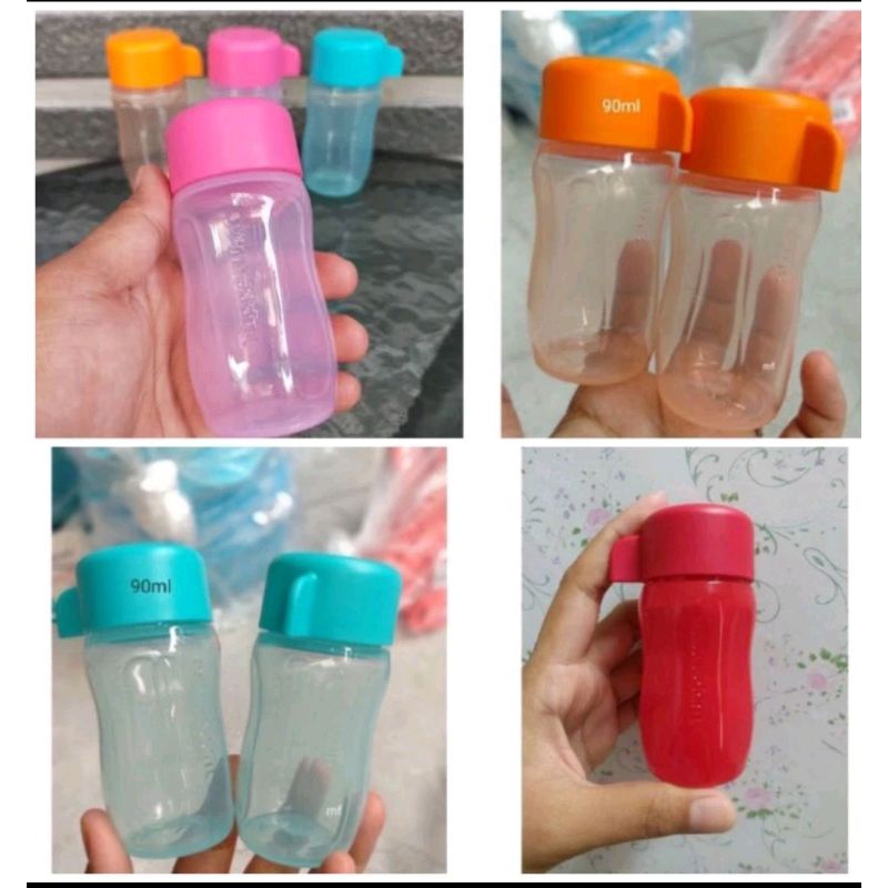 Tupperware Colorful Mini Bottle Set Eco Bottle 90ml, botol 1 pcs travelling