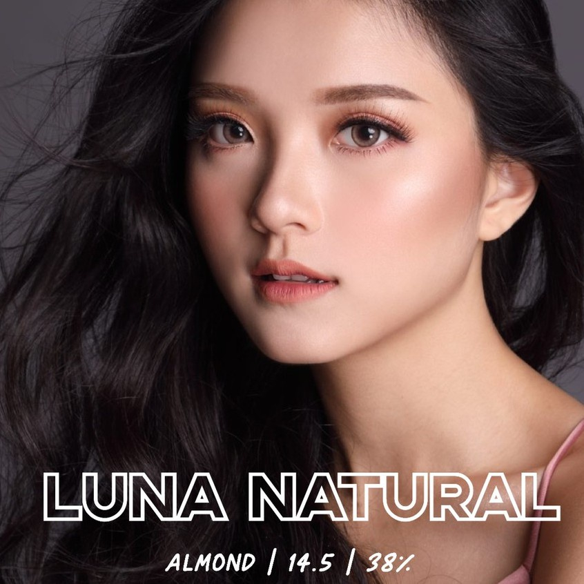 SOFTLENS EOS FUZZY LUNA NATURAL ALMOND 14.5 MM (bisa req beda minus)