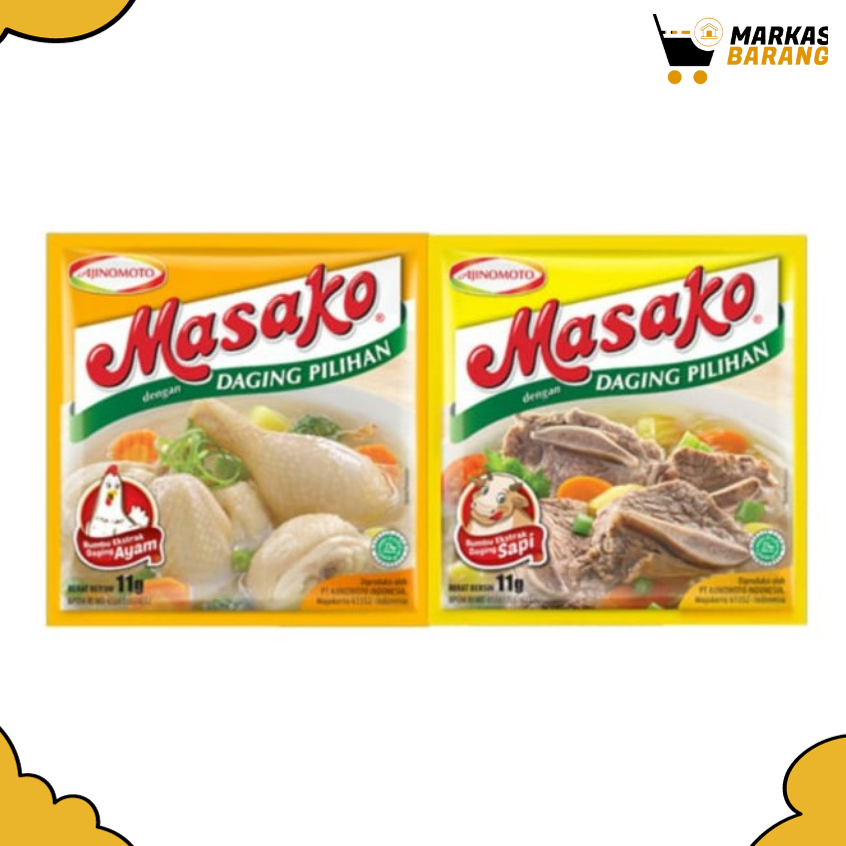 

Penyedap Rasa Masako Sapi dan Ayam Isi 12 Sachet