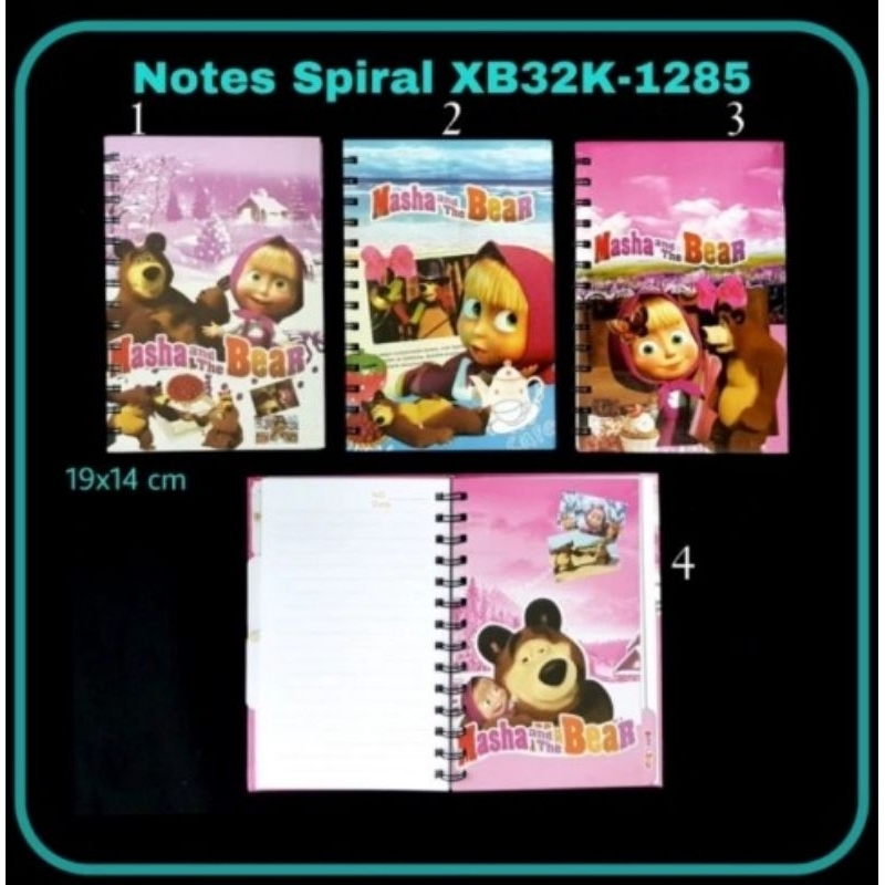 

SJS buku notes spiral+indek 32K/buku catatan/memo/notebook-1285 masha