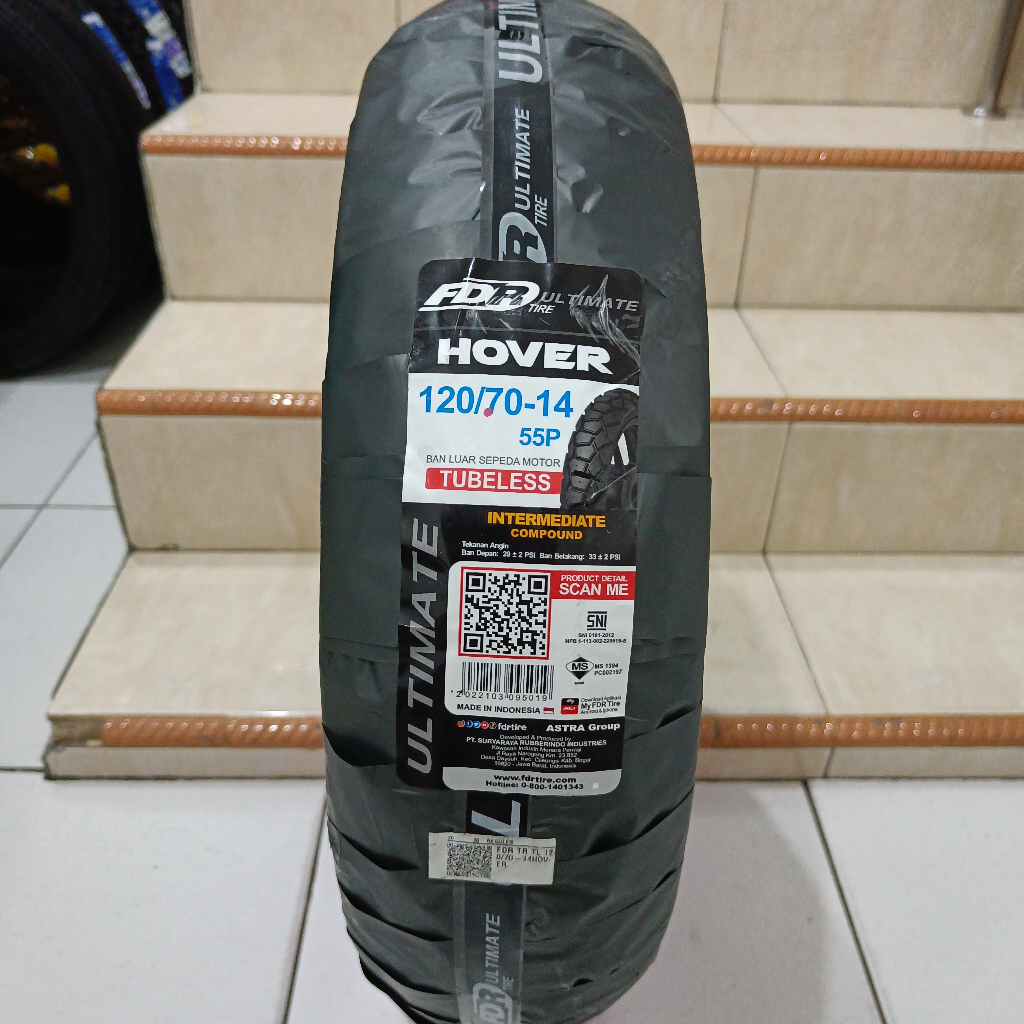 BAN TUBELESS 120/70-14 FDR HOVER PCX150, VARIO 160