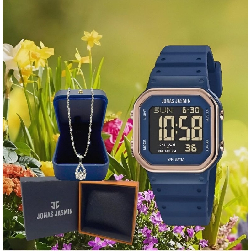 JAM TANGAN WANITA JONAS JASMIN ORIGINAL SET KALUNG