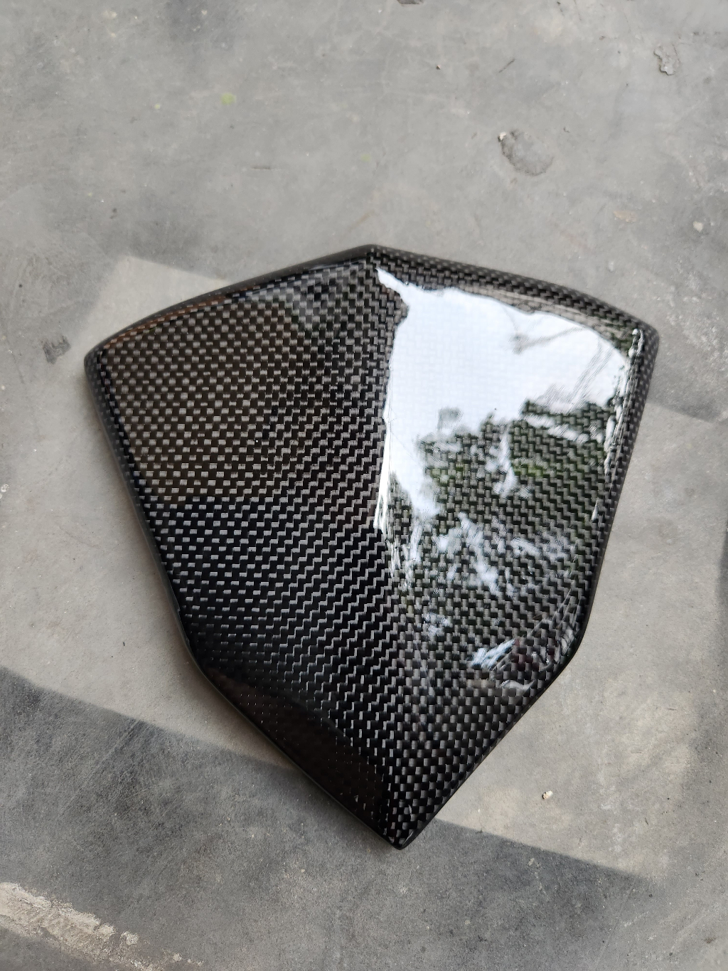 Visor Vario 125 150 Led Old Carbon Kevlar Plain