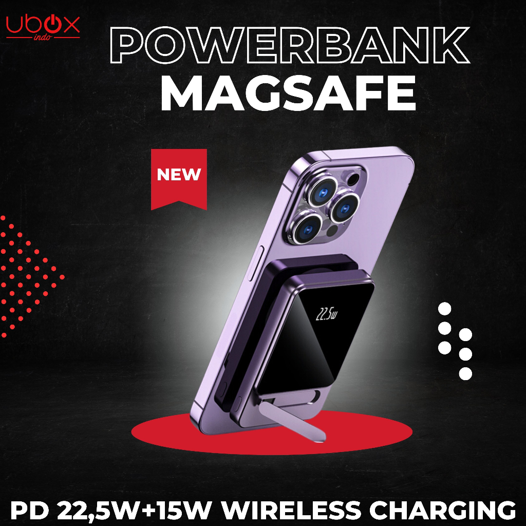 IYAN Powerbank magsafe wireless charging ubox 01 10.000mah