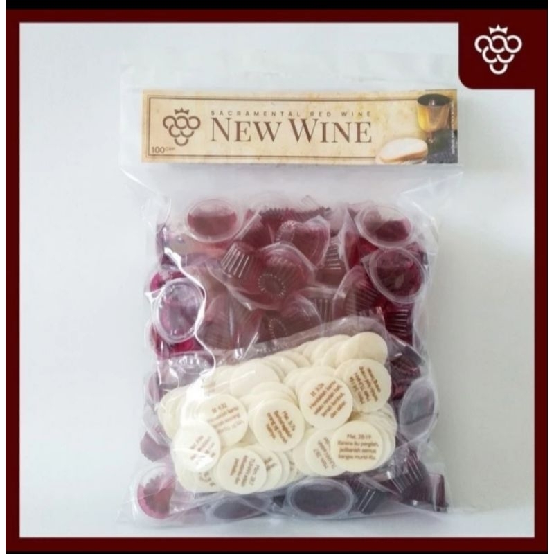 

Anggur Perjamuan Kudus Cup + Hosti Ayat Kecil - isi 100 Cup