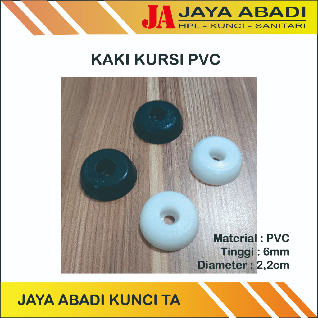 AMBALAN KAKI MEJA KURSI KARET HITAM/PUTIH