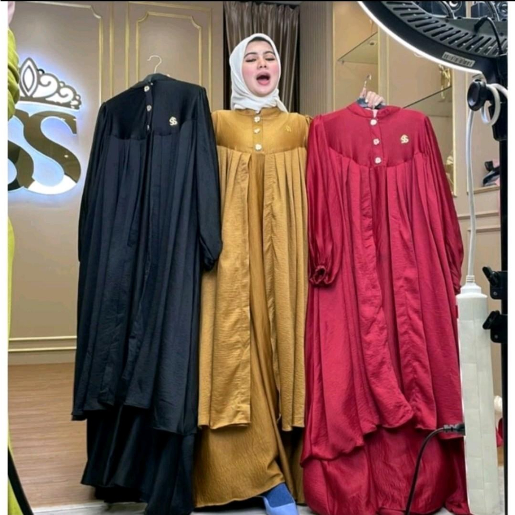 Gamis Kancing Mewah Ori By Shellasaukia