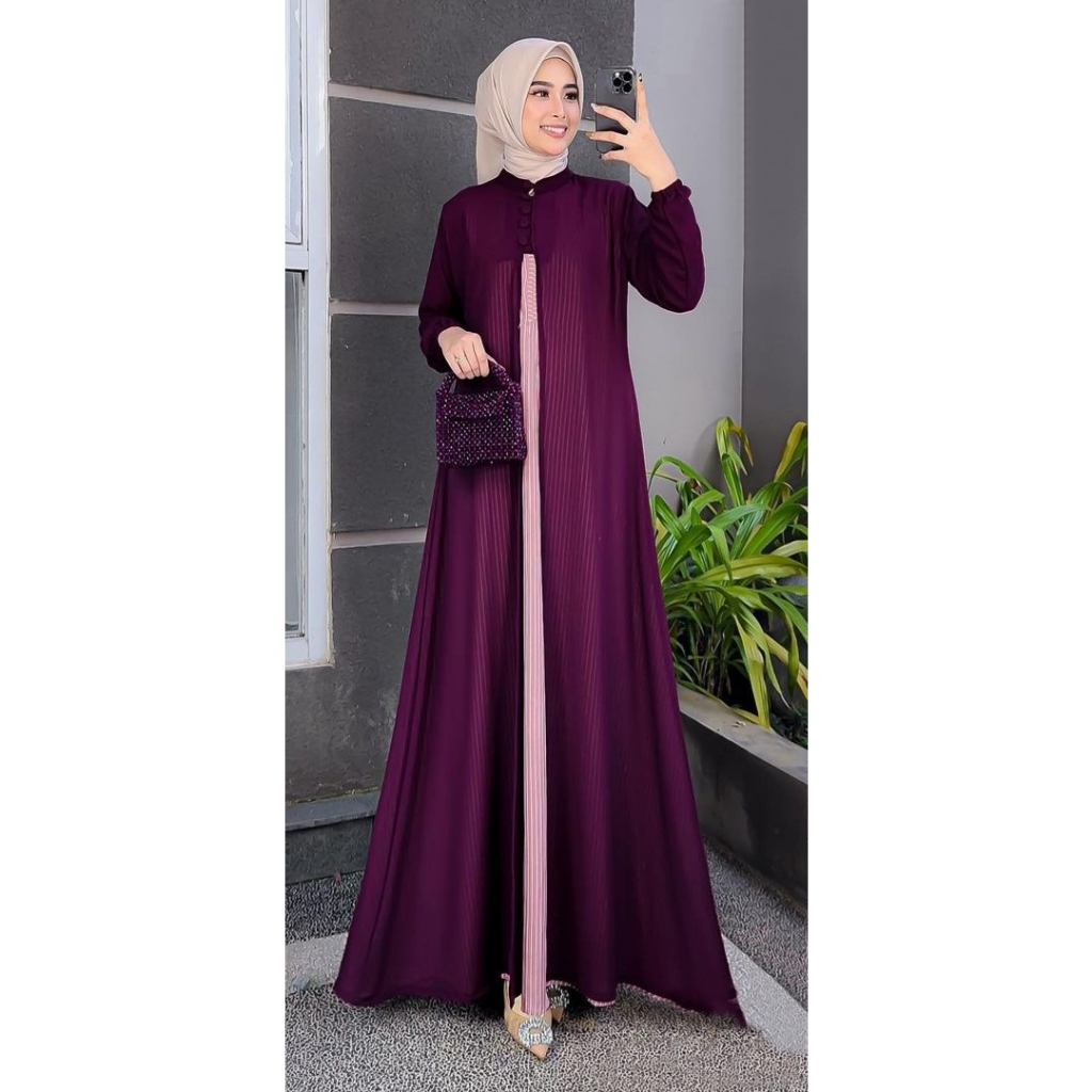 ARIFA DRESS/CERUTY/BIG SIZE