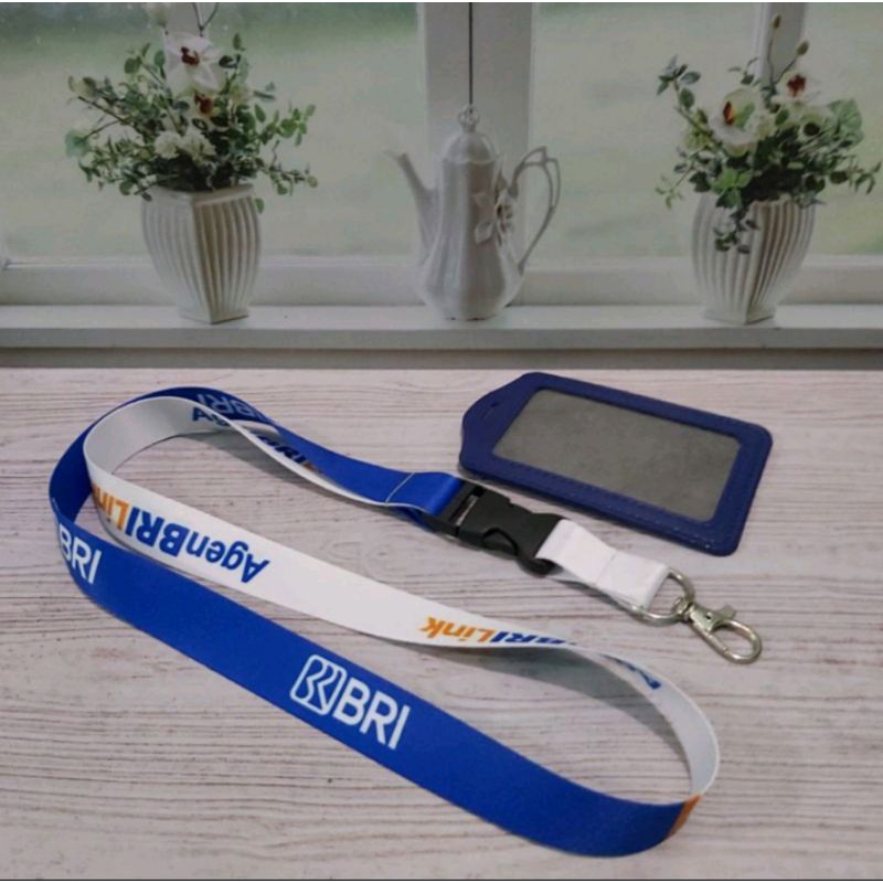 

Tali Lanyard Agen BRI Link Paket Holder Imitasi Kulit |Bisa Order Satuan