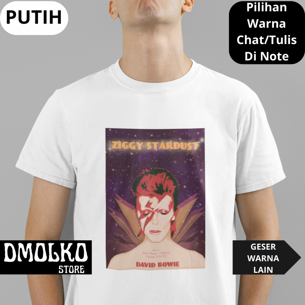 Kaos Band David Bowie 4 | Tshirt Musik Uk S - 7XL | Kaos Dewasa Dan Kaos Anak | Kaos Bigsize | Kaos 