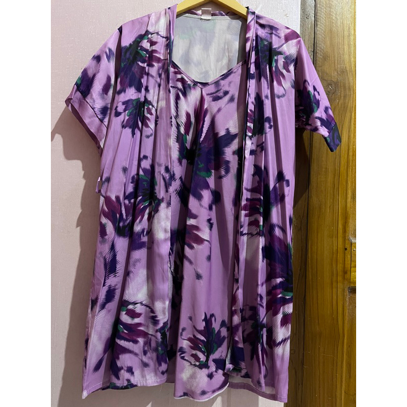 PRELOVED kimono tidur set (minus tali)