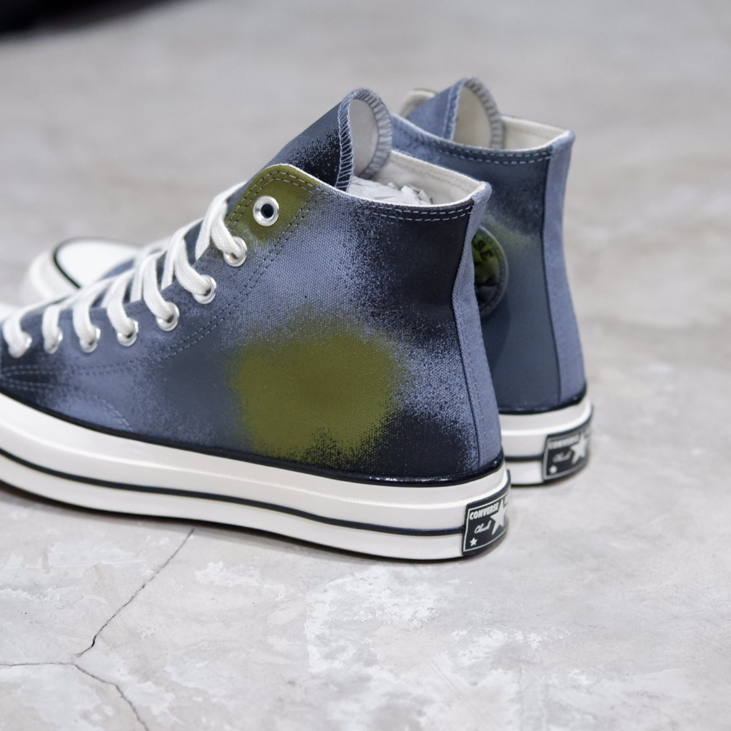 CONVERSE CHUCK TAYLOR 1970S HI SPRAY PAINT GREY CT 70S CT 70