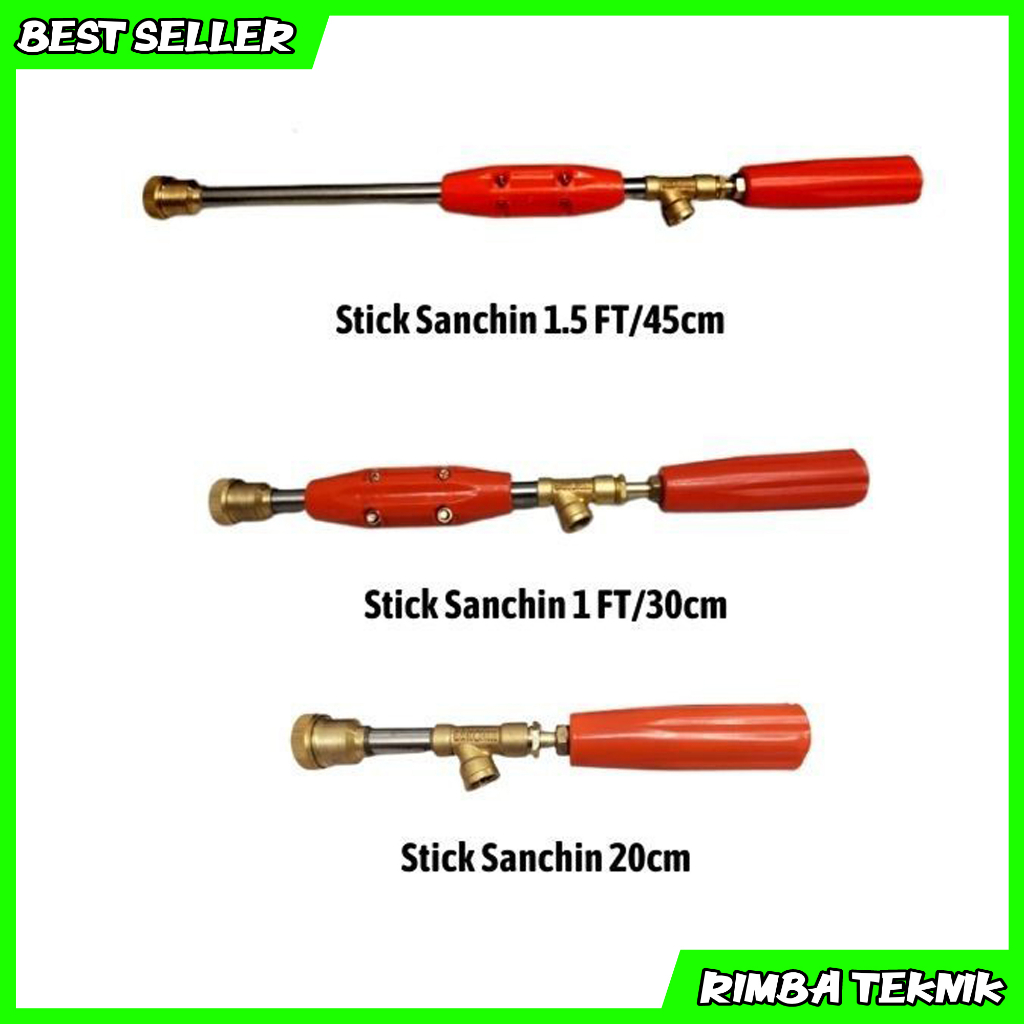 [PROMO] Stick Power Sprayer 20cm 33cm 45cm SANCHIN / Stik Gun Mesin Setim Cuci Mobil Motor MATRIX FREE NEPEL