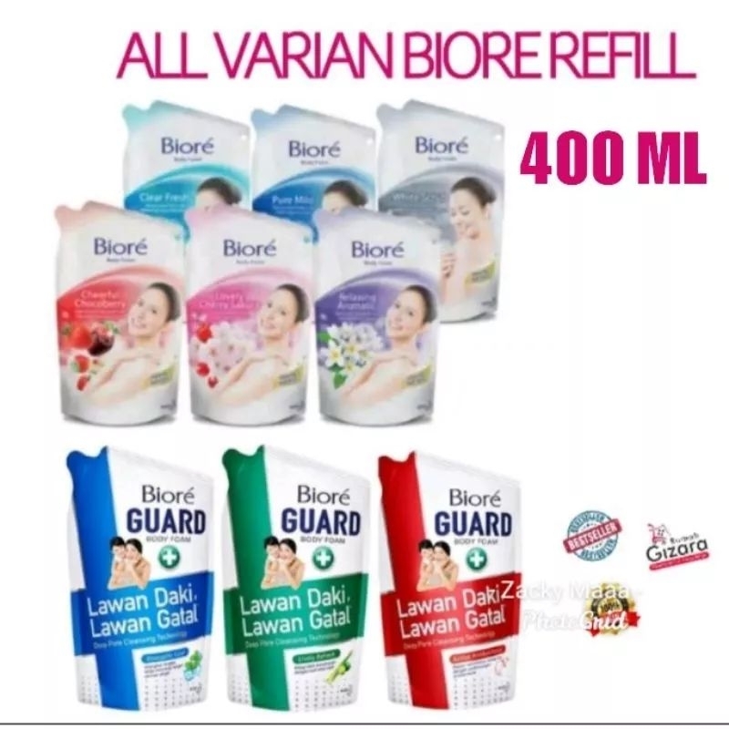 Biore bodywash 400ml/ sabun cair biore 400ml