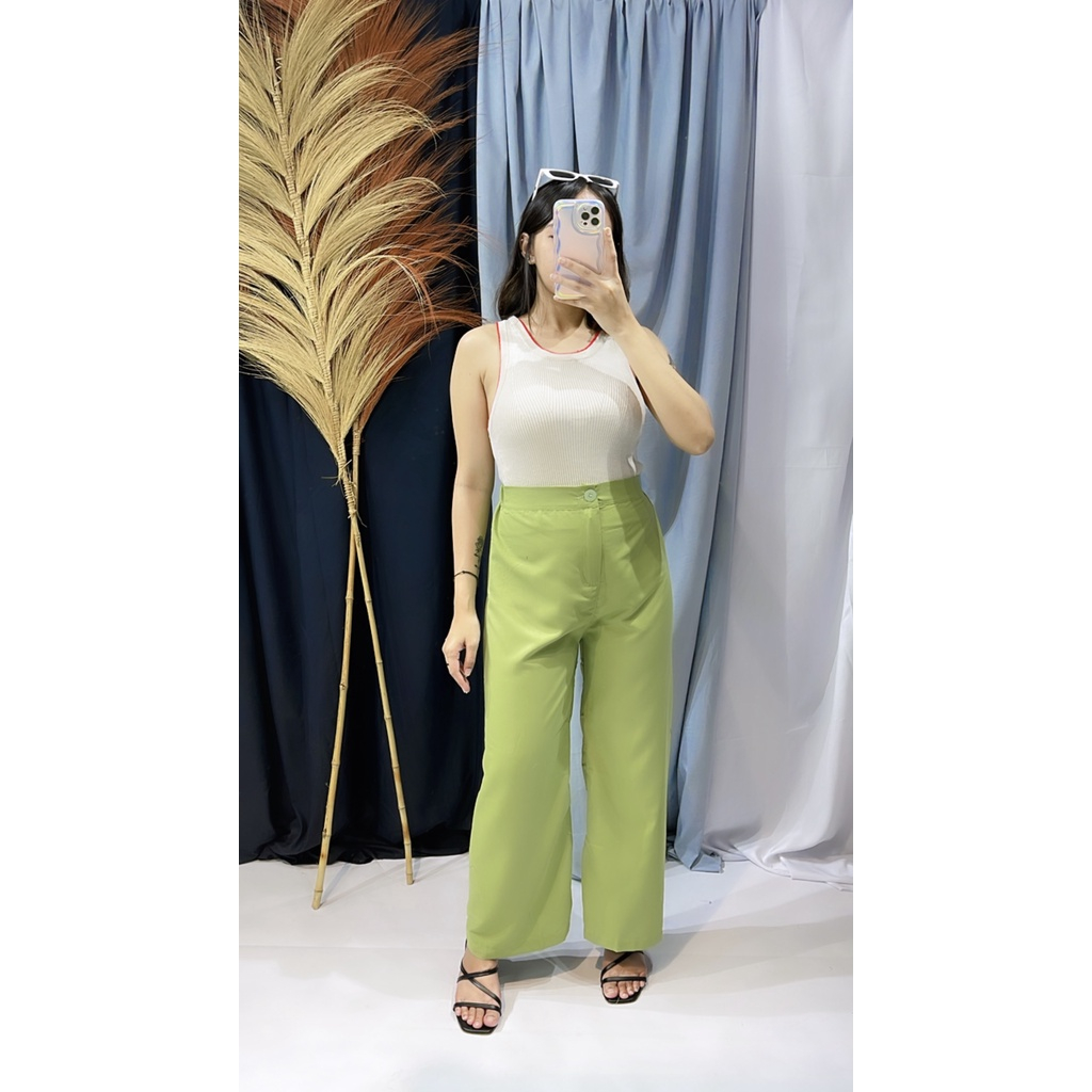 RIFARA COLLECTION - KULOT HIGHWAIST YORA KANCING TWISTCONE / HAWAI RAYON PREMIUM / ABIGAIL LONG CULL